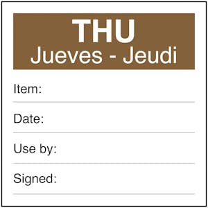 Thu Jueves - Jeudi Labels On A Roll
