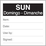 Sun Domingo Dimanche Labels On A Roll