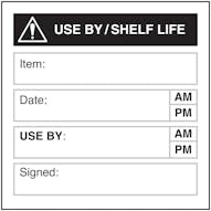 Use By / Shelf Life Labels On A Roll