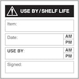 Use By / Shelf Life Labels On A Roll