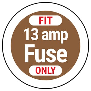 FIT 5 amp Fuse ONLY Brown Circular Labels On A Roll