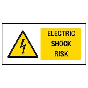 Electric Shock Risk Labels On A Roll