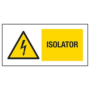 Isolator Labels On A Roll