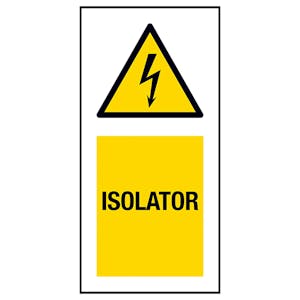 Isolator Labels On A Roll - Portrait