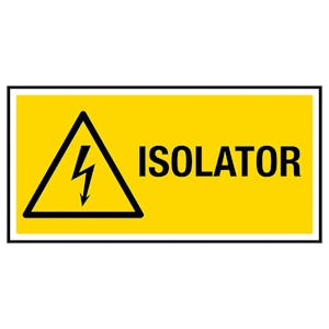 Isolator Labels On A Roll - Landscape