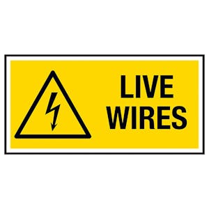 Live Wires Labels On A Roll - Landscape