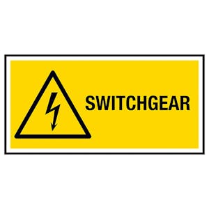 Switchgear Labels On A Roll - Landscape