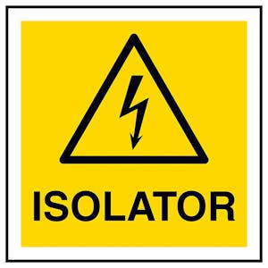 Isolator Square Labels On A Roll