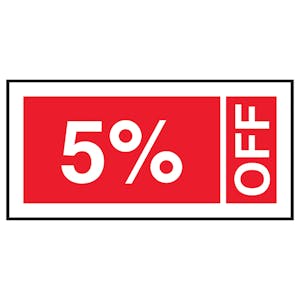 5% Off Labels On A Roll