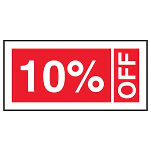 10% Off Labels On A Roll