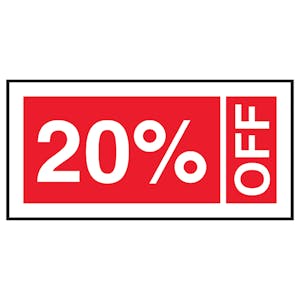20% Off Labels On A Roll