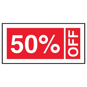 50% Off Labels On A Roll