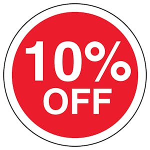 10% Off Circular Labels On A Roll