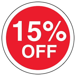 15% Off Circular Labels On A Roll