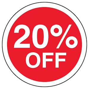 20% Off Circular Labels On A Roll