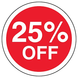 25% Off Circular Labels On A Roll