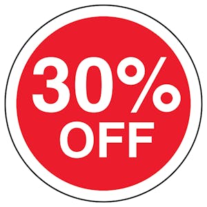 30% Off Circular Labels On A Roll