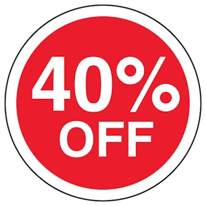 40% Off Circular Labels On A Roll