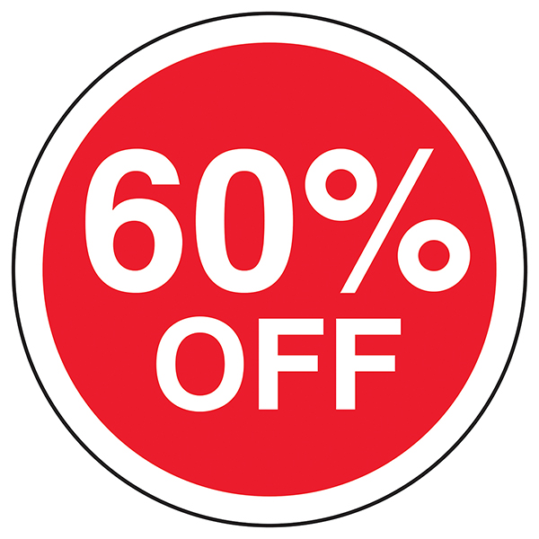 60% Off Circular Labels On A Roll 