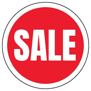 Sale Circular Labels On A Roll