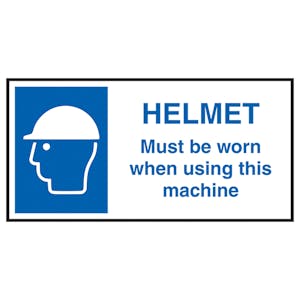 Helmet Must Be Worn...Labels On A Roll