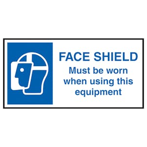 Face Shield Must Be Worn...Labels On A Roll