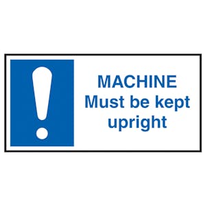 Machine Must Be Kept Upright Labels On A Roll