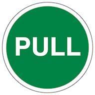 PULL Circular Labels On A Roll