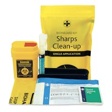 Biohazard Sharps Clean-Up Kit - Single Application