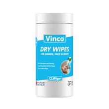 Vinco CLWipe Dry Body Wipes