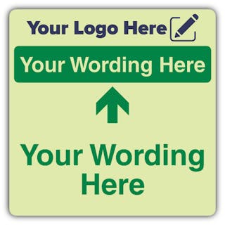 Wayfinding Dual Green - Square - Your Logo Here