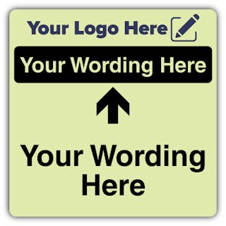 Wayfinding Dual Black - Square - Your Logo Here