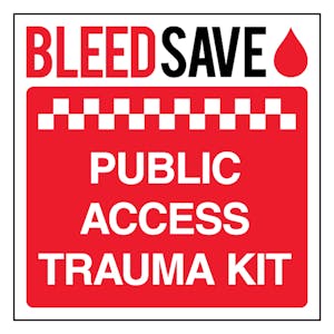 Public Access Trauma Kit - Window Sticker