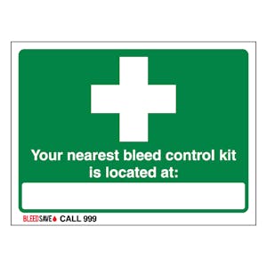 The Nearest Bleed Control Kit Is Located - Call 999