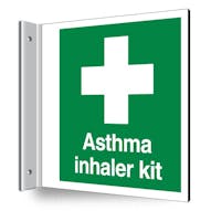 Asthma Inhaler Kit Corridor Sign