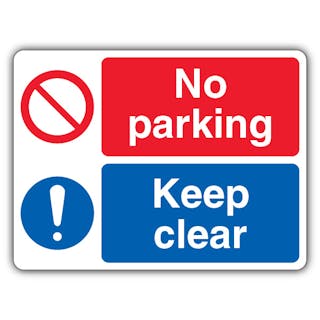 No Parking Keep Clear - Prohibition/Mandatory - Landscape