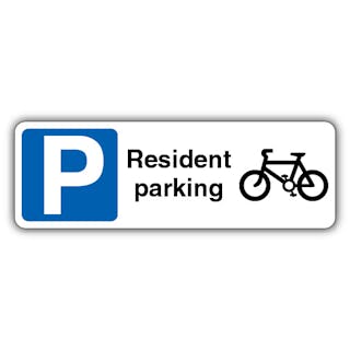 Resident Parking - Black Bicycle/Mandatory Parking