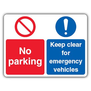 No Parking Emergency Vehicles - Prohibition/Mandatory