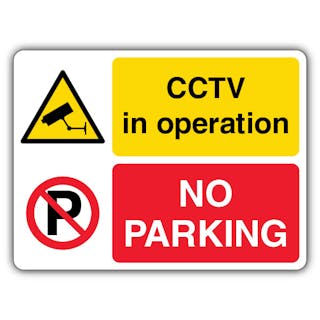 No Parking CCTV In Operation - CCTV/No Parking - Landscape