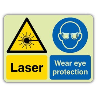 Photoluminescent Laser - Wear Eye Protection