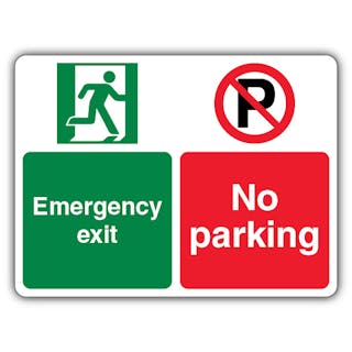 Emergency Exit No Parking - Fire Escape/No Parking