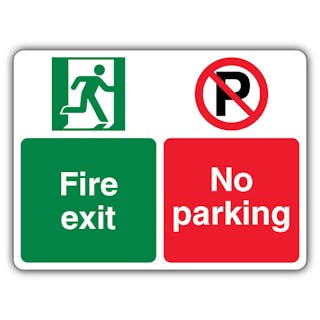 Fire Exit No Parking - Fire Escape/No Parking