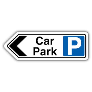 Car Park - Chevron/Mandatory Parking - Arrow Left