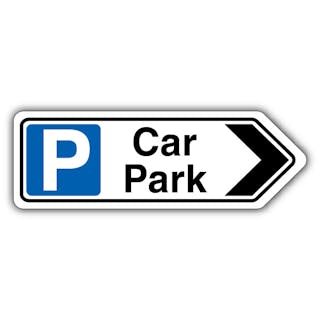 Car Park - Chevron/Mandatory Parking - Arrow Right