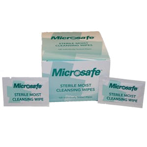 Sterile Saline Moist Cleansing Wipes