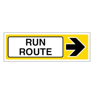 Run Route Arrow Right - Slim Landscape