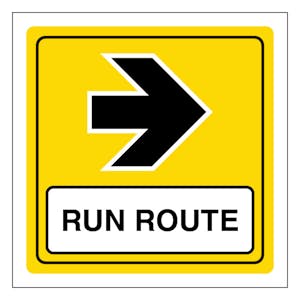 Run Route Arrow Right - Square