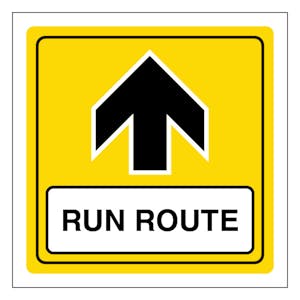 Run Route Arrow Up - Square