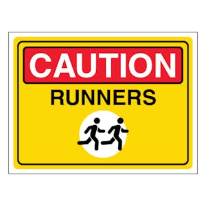 Caution Runners - Landscape