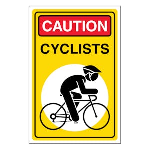 Caution Cyclists - Portrait